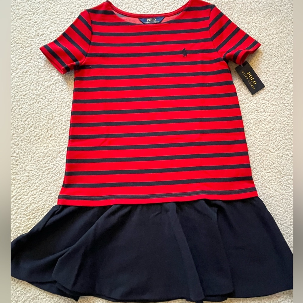 POLO | Ralph Lauren | girls top| brand new| Red& Navy